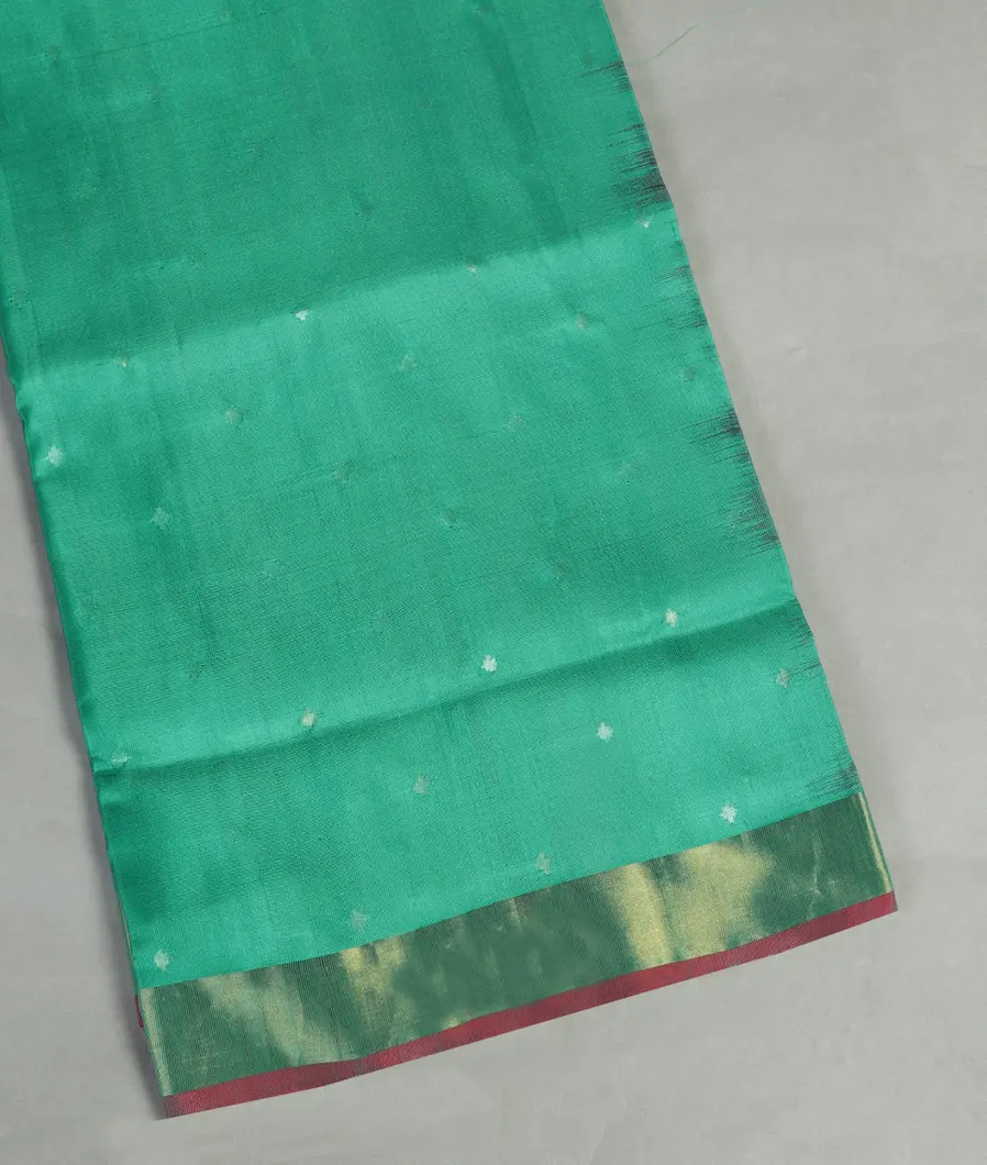 Turquoise Blue Uppada Silk Saree T382884-image