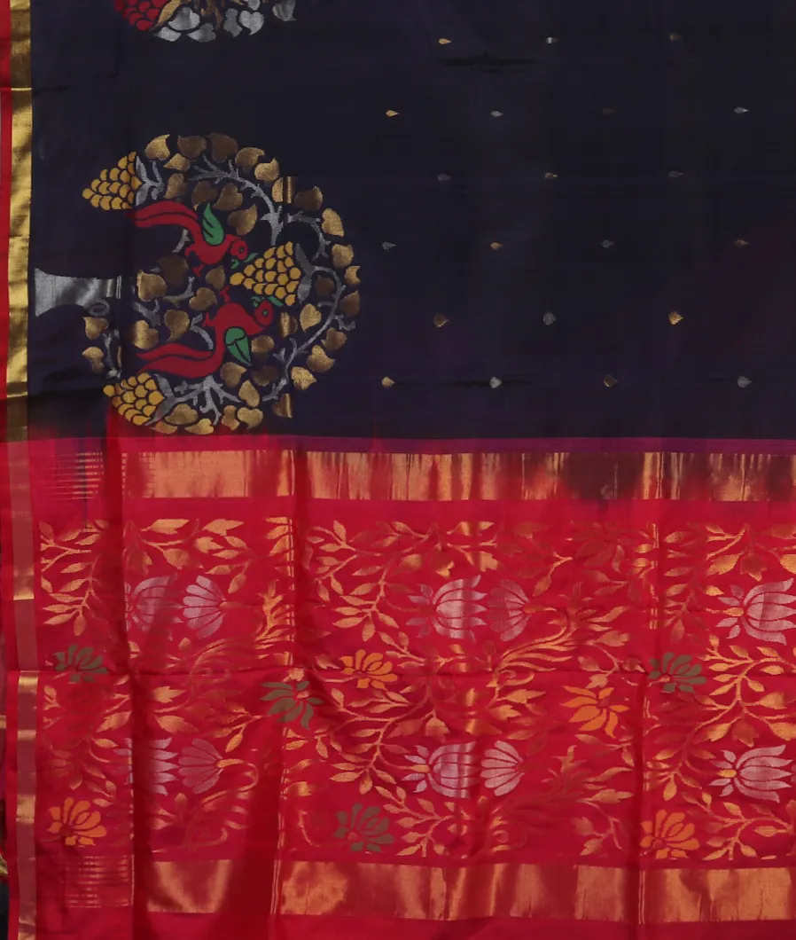 Blue Uppada Silk Saree T4538664