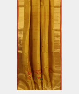 Yellow Uppada Silk Saree T4538332