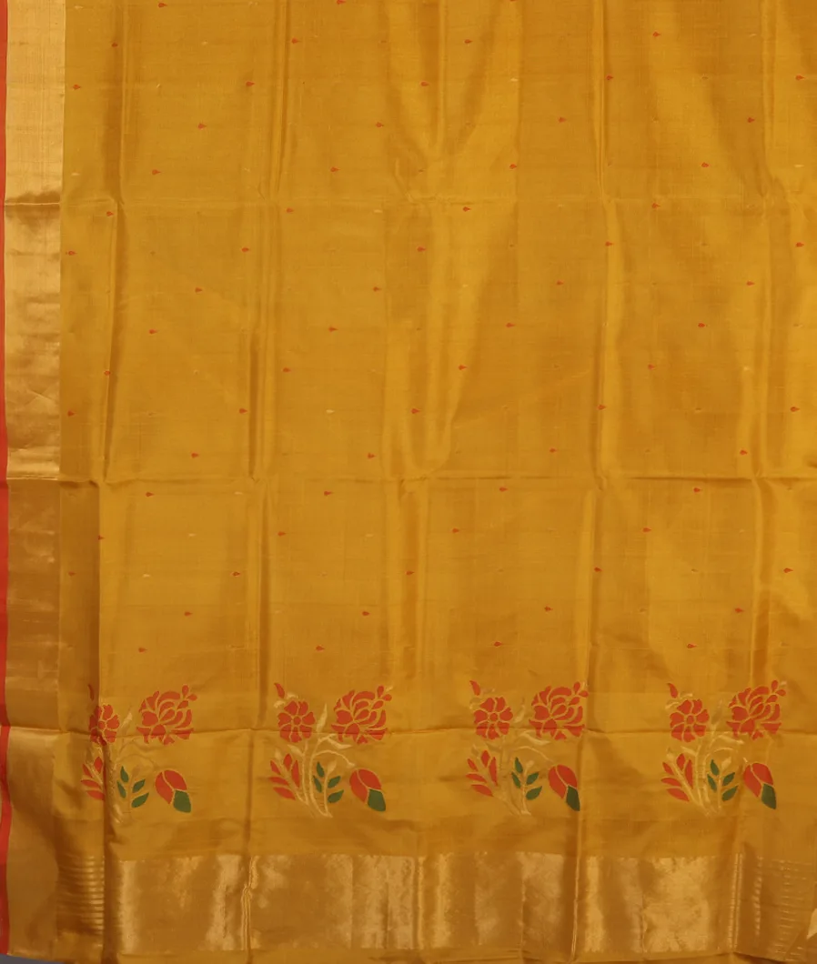 Yellow Uppada Silk Saree T4538334