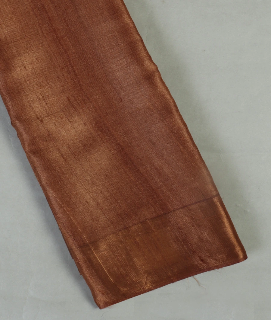 Brown Woven Tussar Saree T462637-image