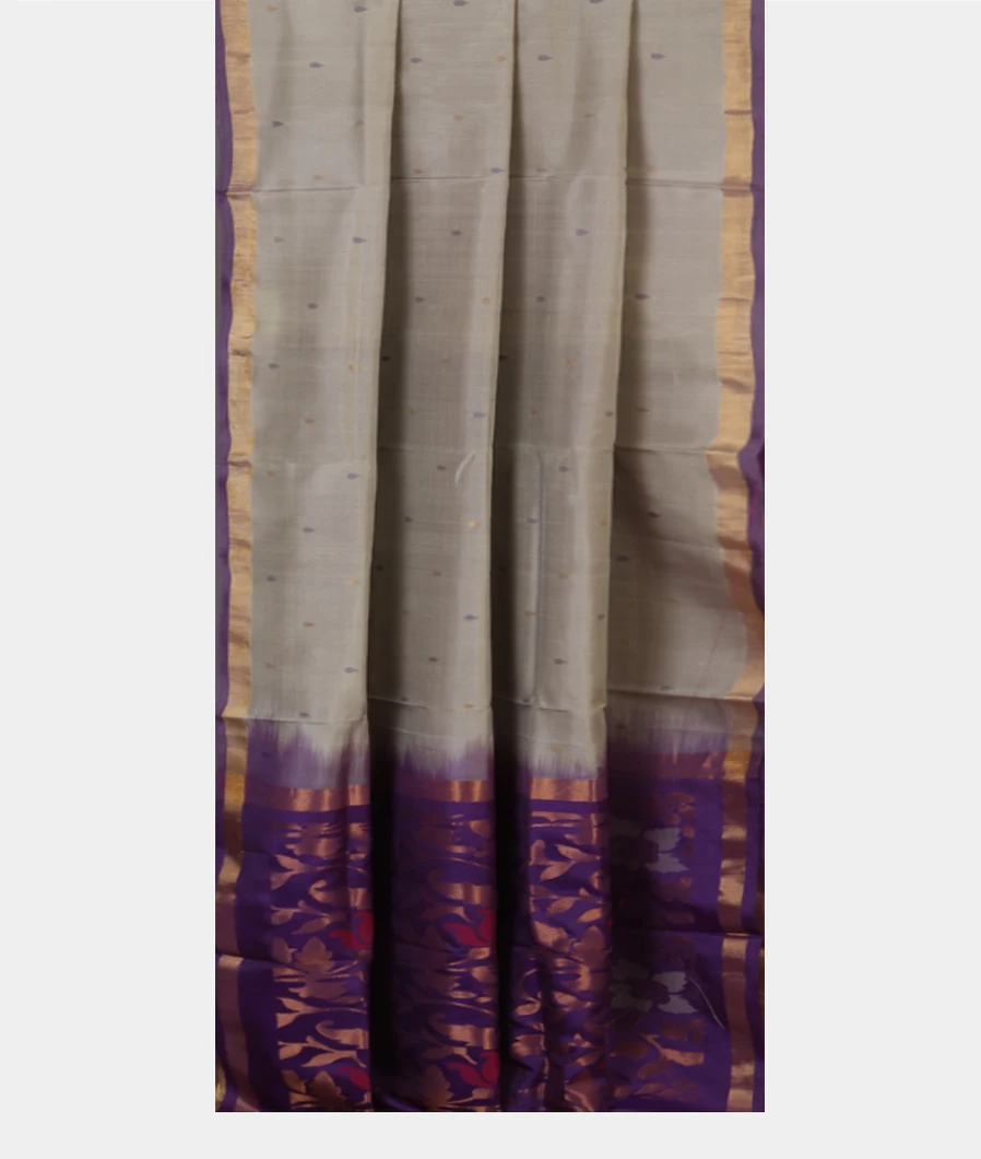 Grey Uppada Silk Saree T4538592