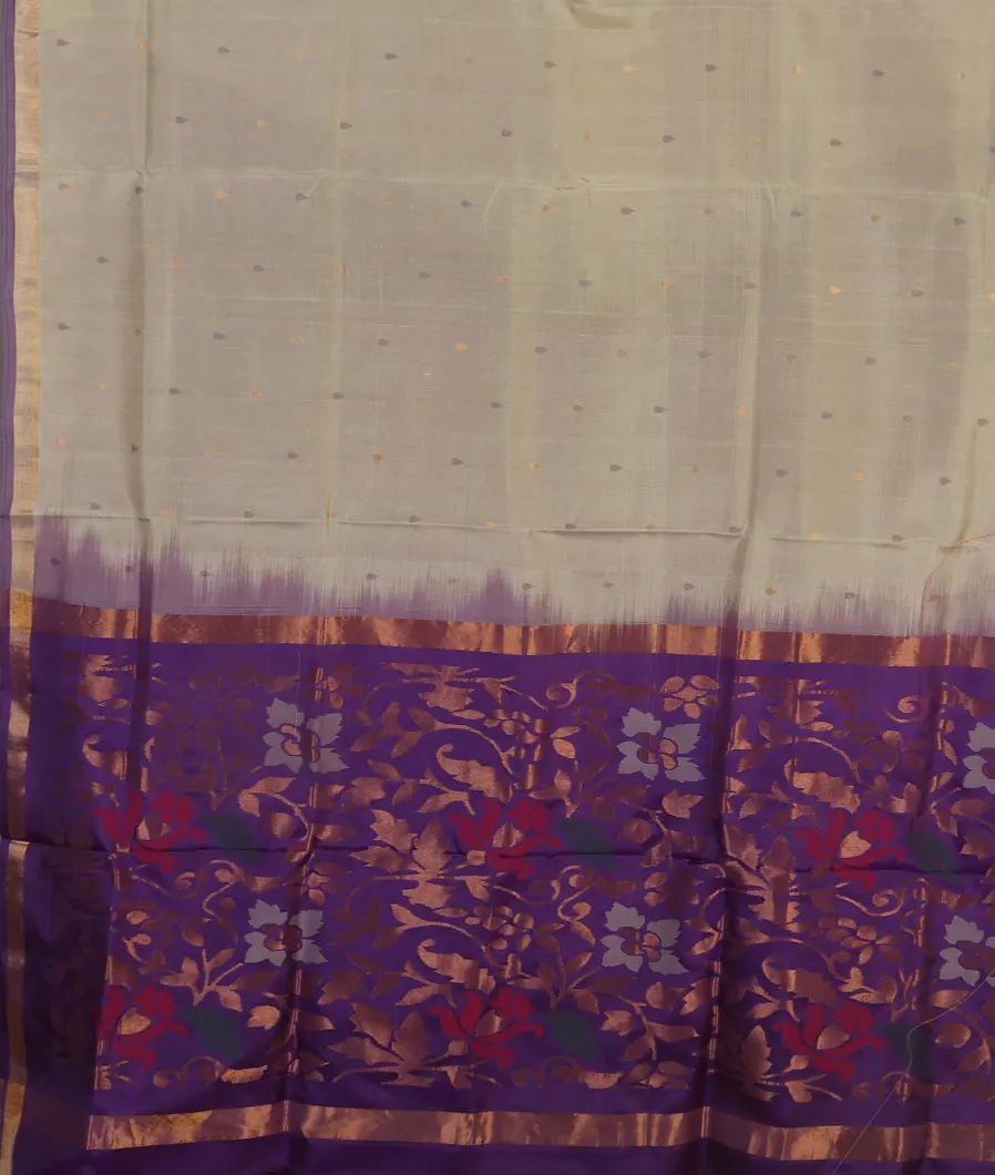 Grey Uppada Silk Saree T4538594