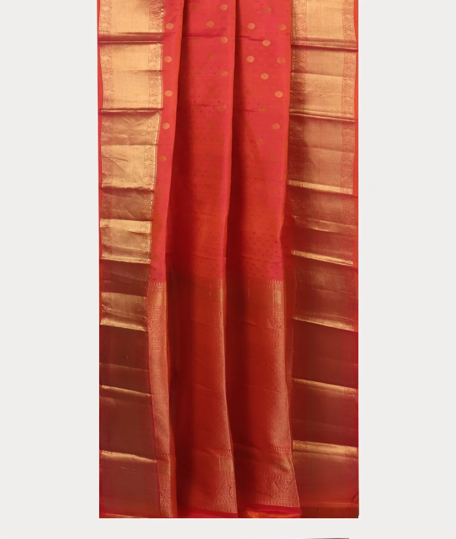 Pinkish Orange Soft Silk Saree T4373792