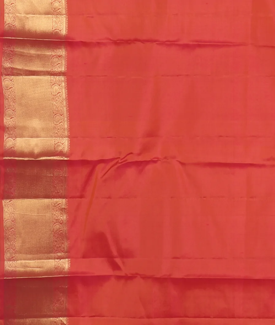 Pinkish Orange Soft Silk Saree T4373793
