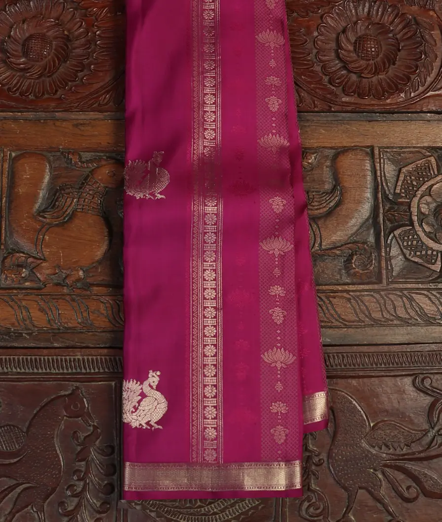 Purple Handwoven Kanjivaram Silk Saree T451518-image