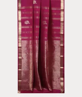 Purple Handwoven Kanjivaram Silk Saree T4515182