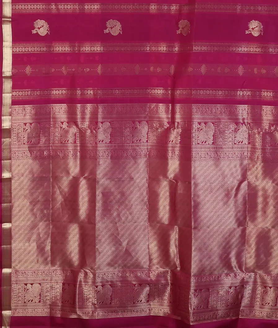 Purple Handwoven Kanjivaram Silk Saree T4515184