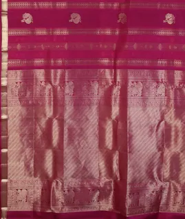 Purple Handwoven Kanjivaram Silk Saree T4515184