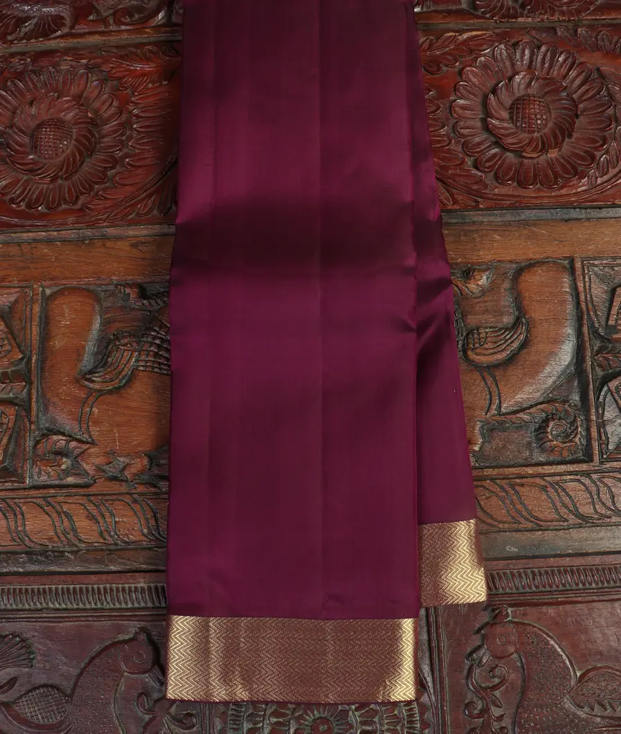 Burgundy Soft Silk Saree T460858-image