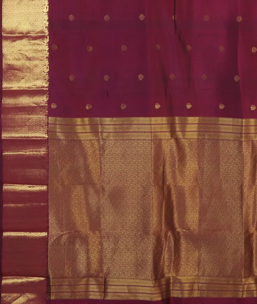 Burgundy Soft Silk Saree T4463424