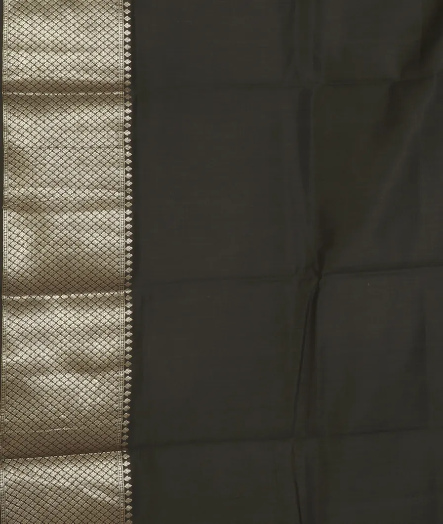 Black Chaniya Silk Saree T4621303