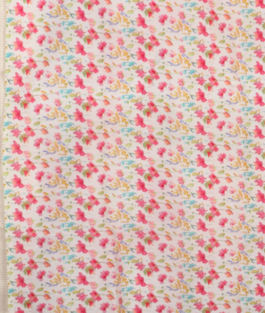 White Kora Organza Printed Saree T4635633