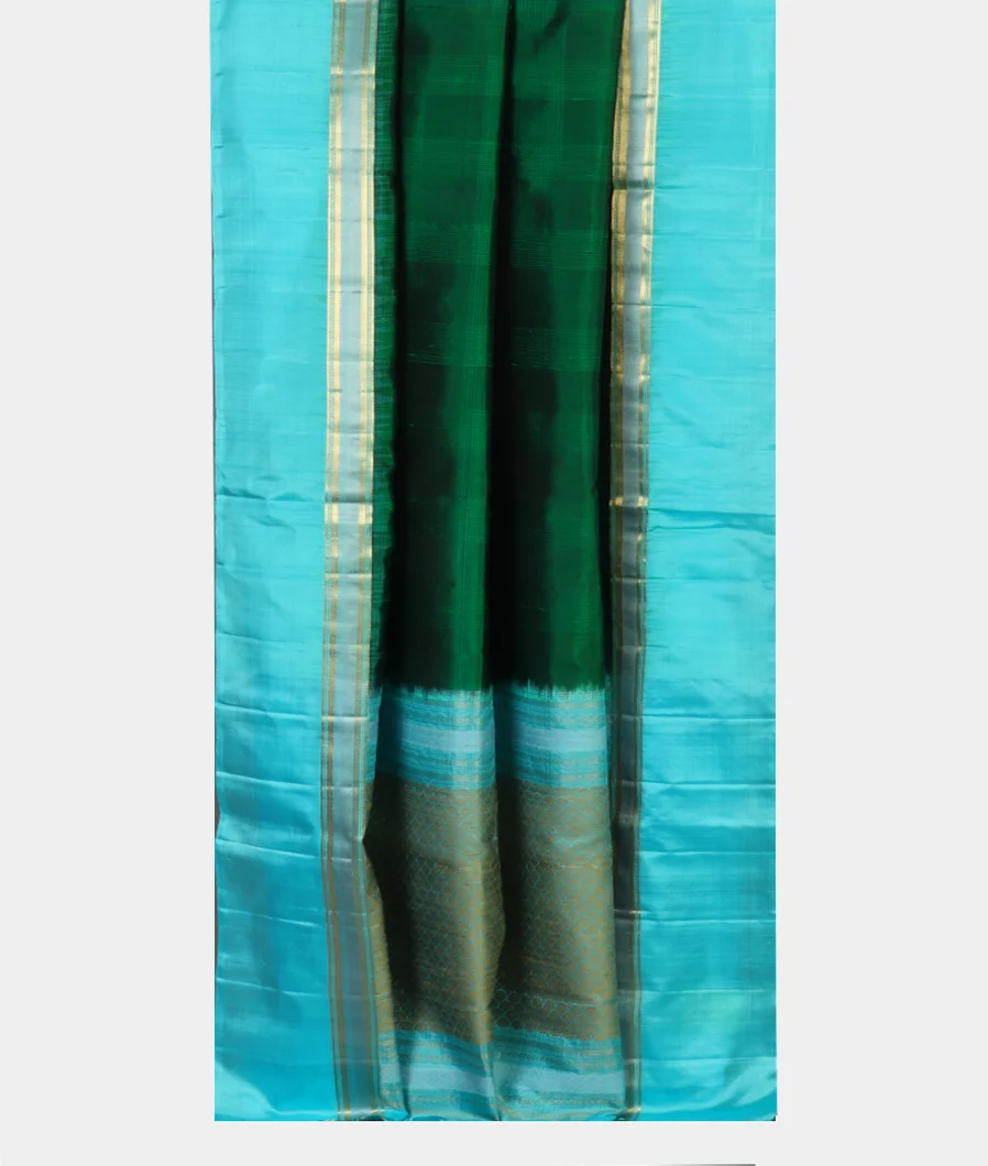Bottle Green Soft Silk Saree T4578592