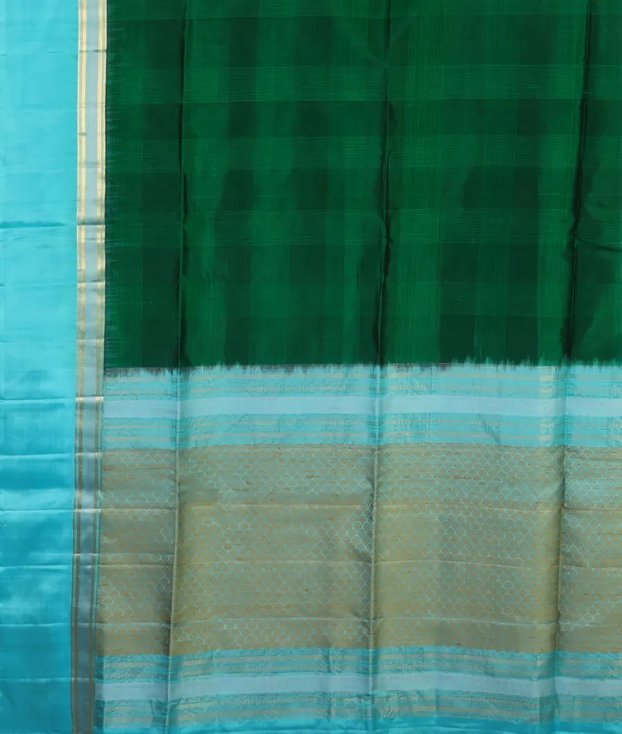 Bottle Green Soft Silk Saree T4578594