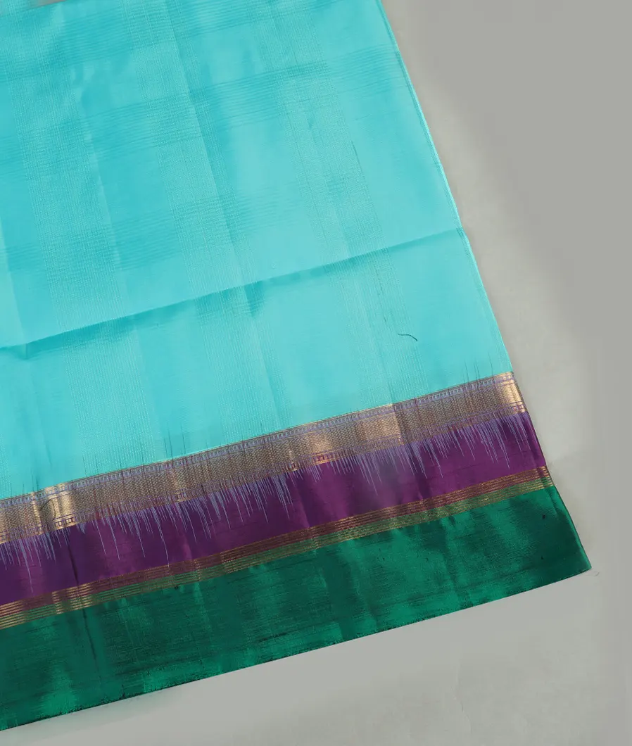 Blue Soft Silk Saree T460147-image