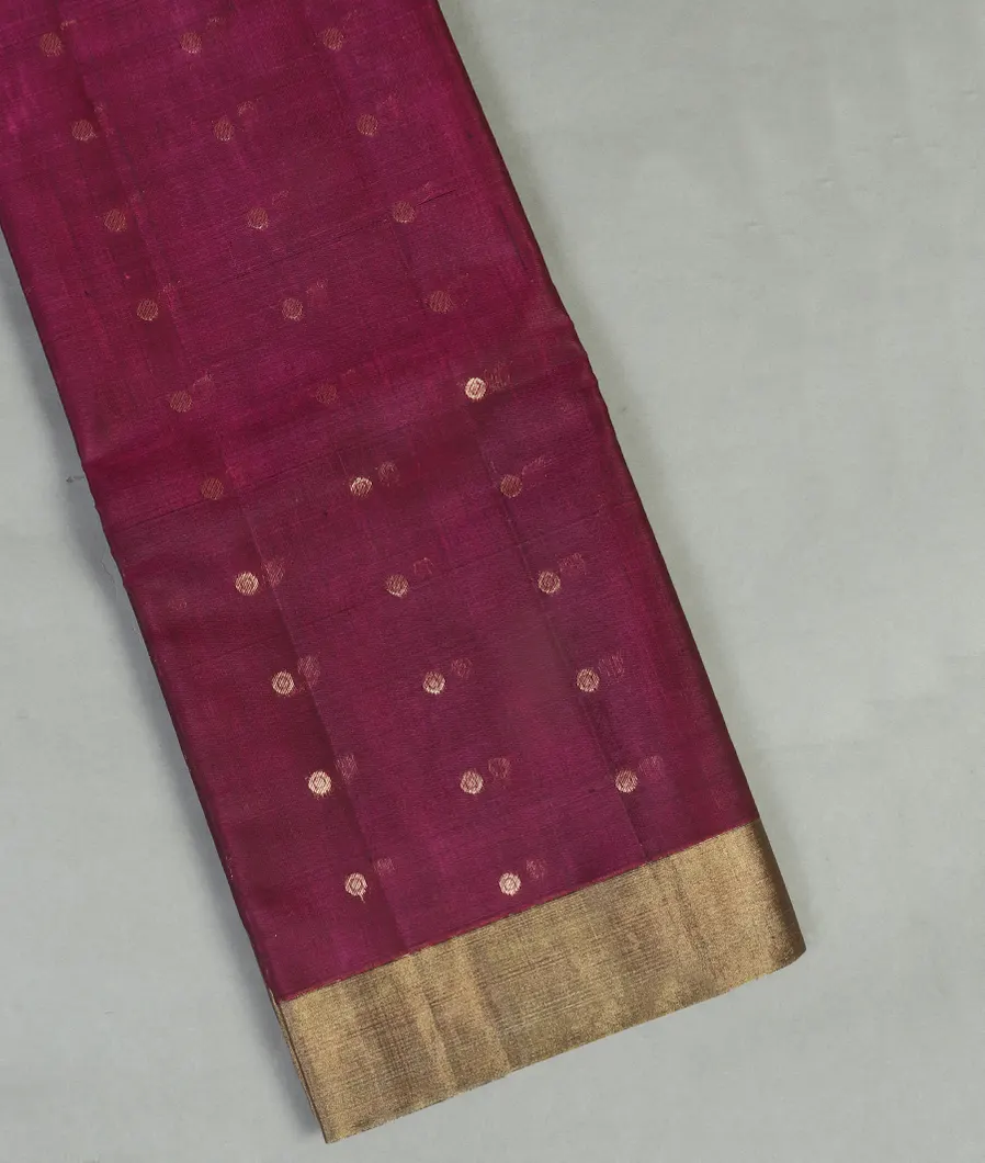 Purple Silk Cotton Saree T462743-image