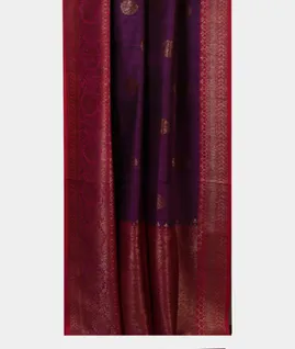 Purple Banaras Tussar Saree T4580532
