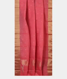 Pink Silk Cotton Saree T4627452
