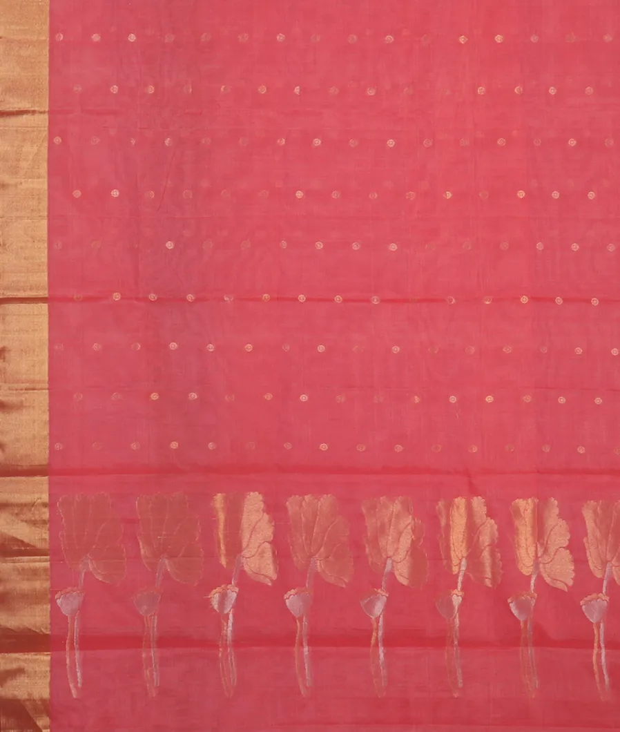 Pink Silk Cotton Saree T4627454