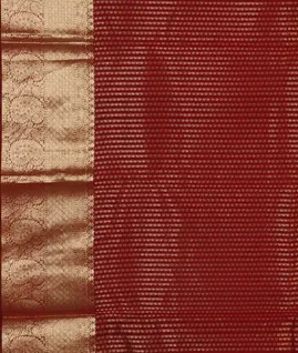 Red Silk Cotton Saree T4628013