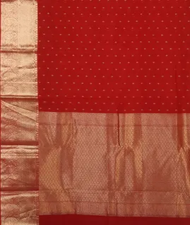 Red Silk Cotton Saree T4628014