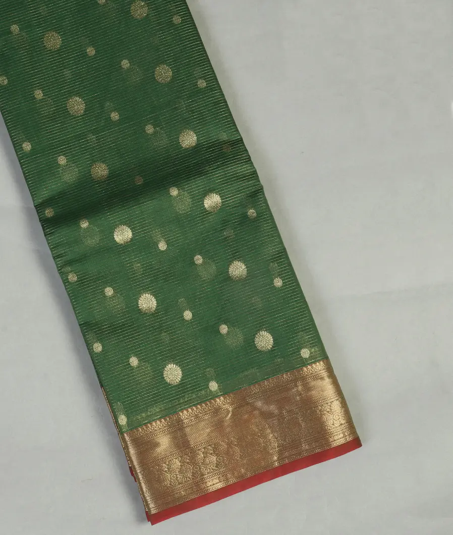 Green Silk Cotton Saree T462791-image