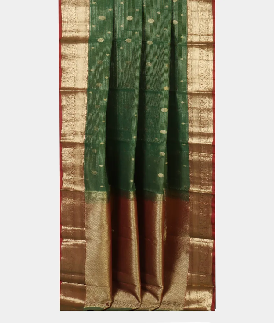 Green Silk Cotton Saree T4627912
