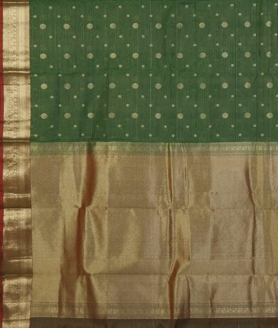 Green Silk Cotton Saree T4627914