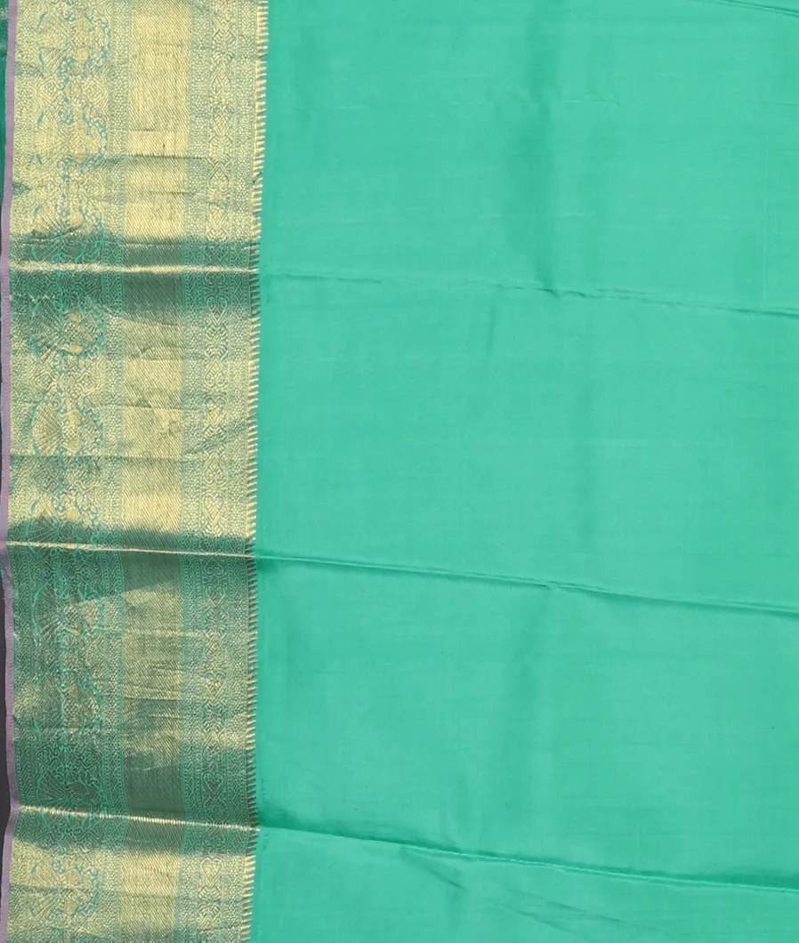 Grey Printed Kanjivaram Silk Saree T4301533