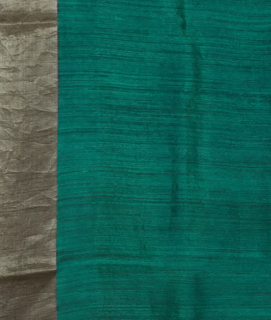 Blue Tussar Printed Saree T4161813