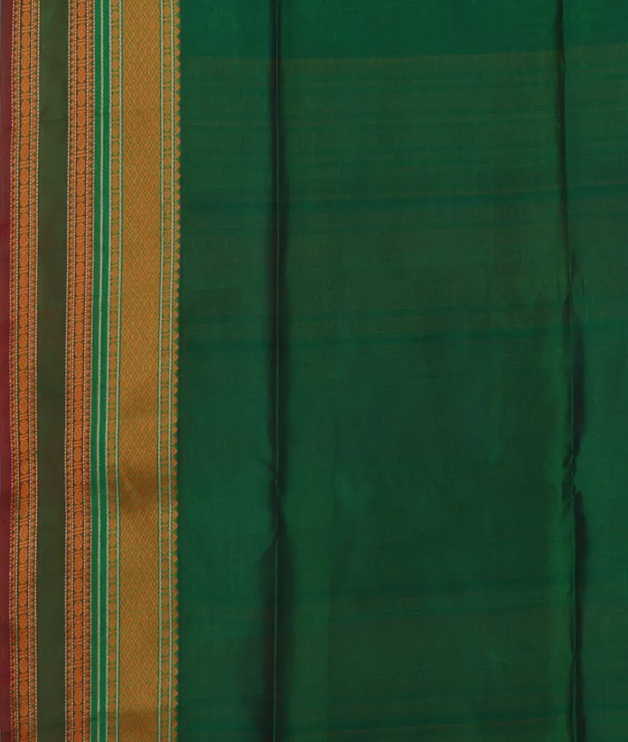 Green Silk Cotton Saree T4603473