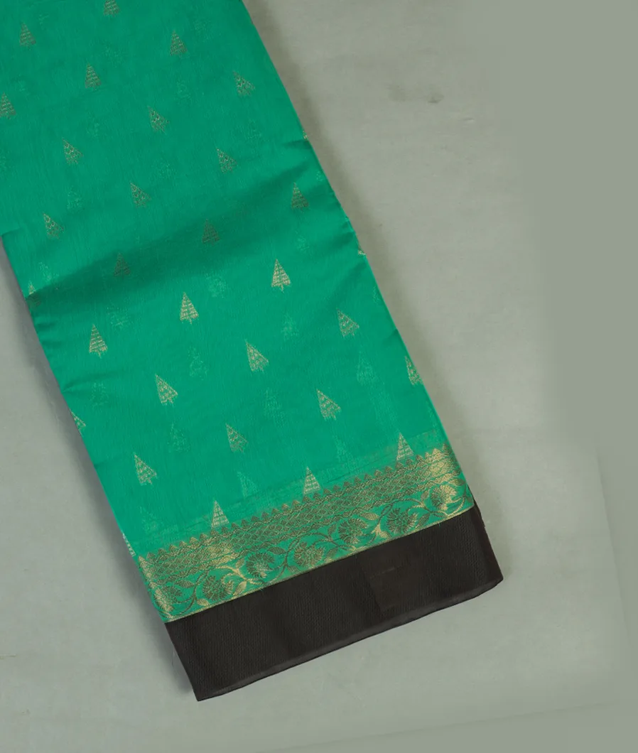 Green Silk Cotton Saree T462778-image