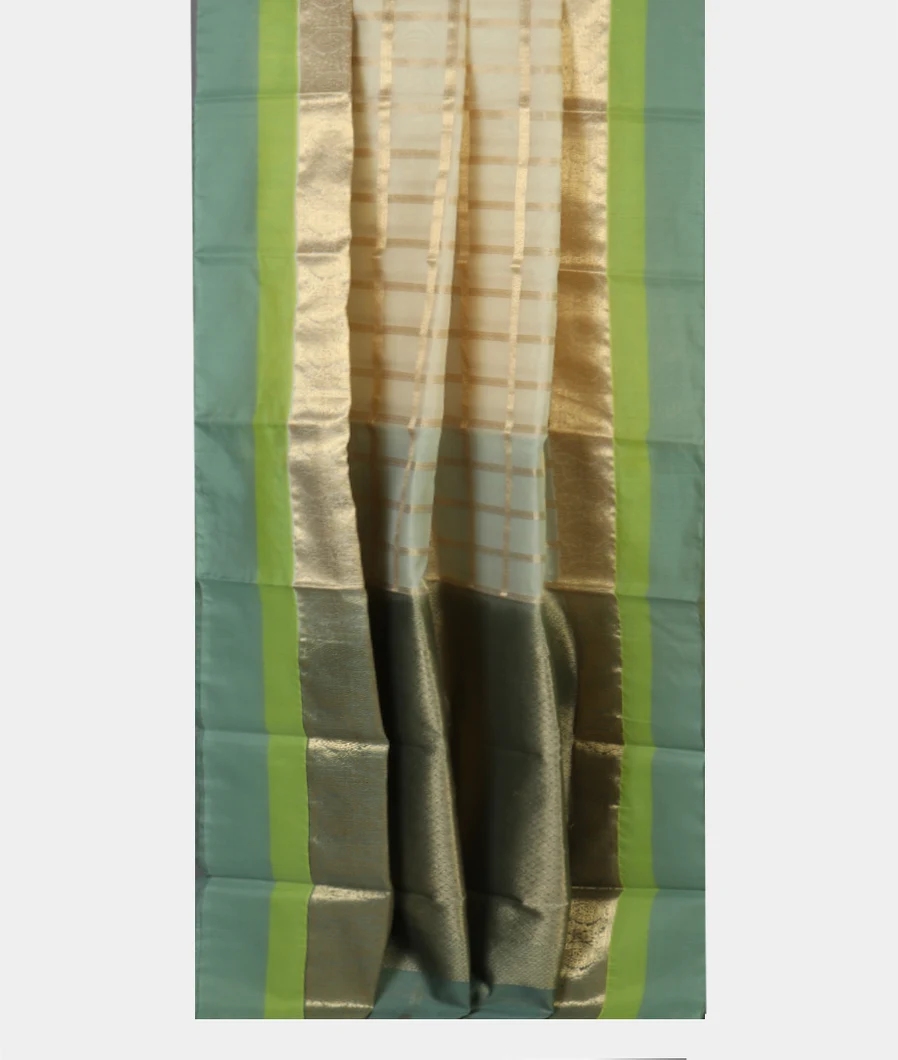 Beige Silk Cotton Saree T4628212