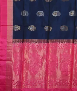 Blue Soft Silk Saree T3898164