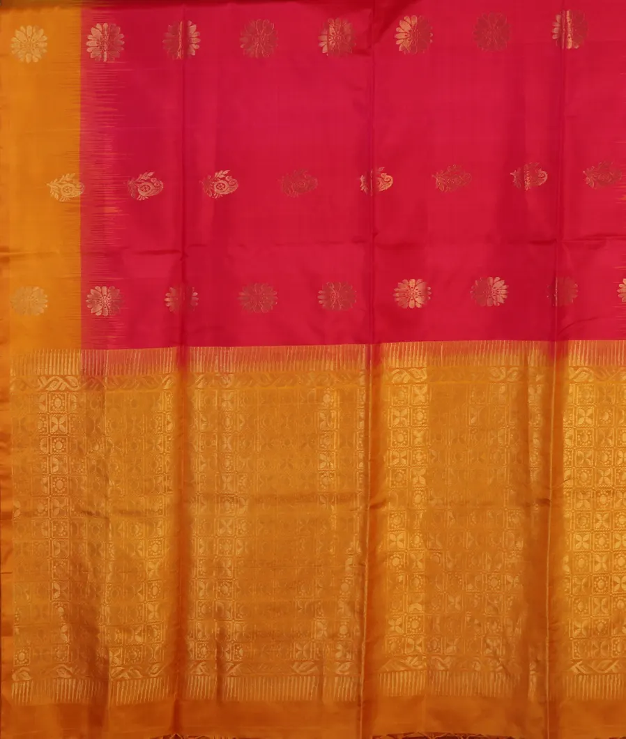 Red Soft Silk Saree T3895364