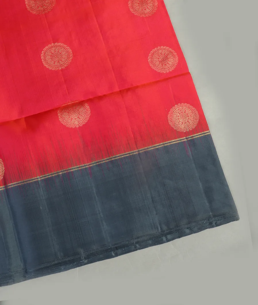 Pinkish Orange Soft Silk Saree T372997-image