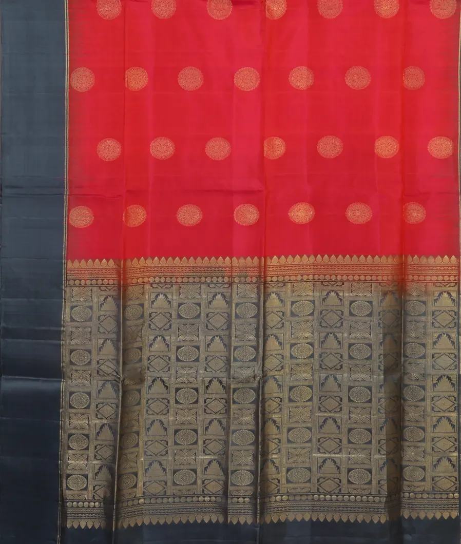 Pinkish Orange Soft Silk Saree T3729974