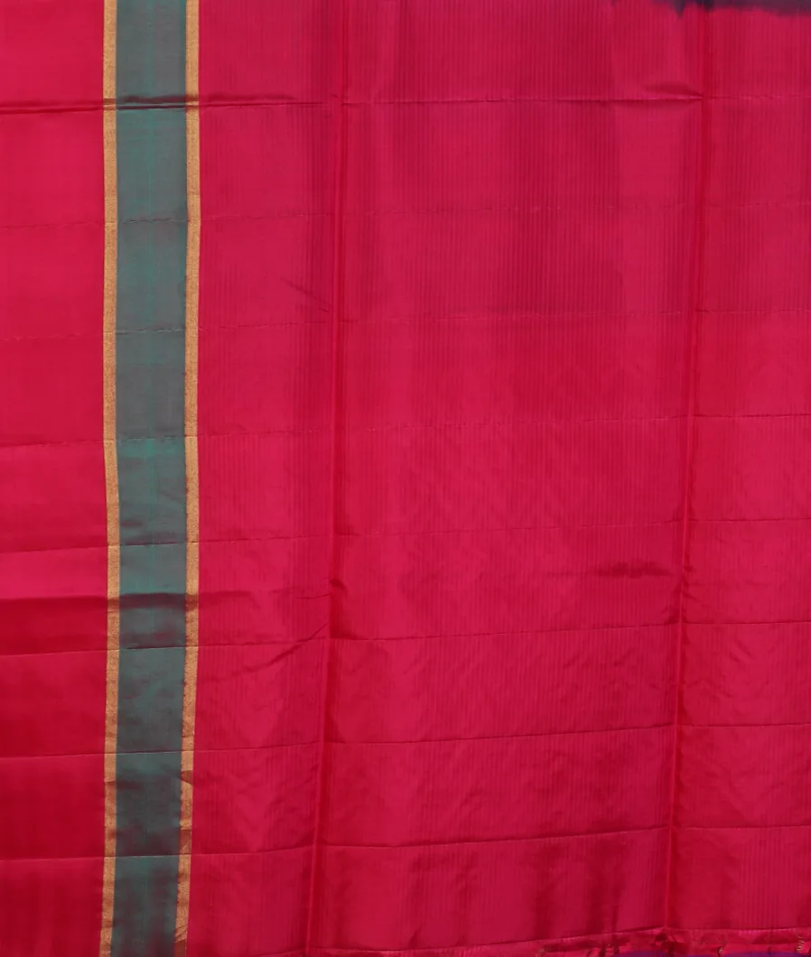 Peacock Blue Soft Silk Saree T4063353