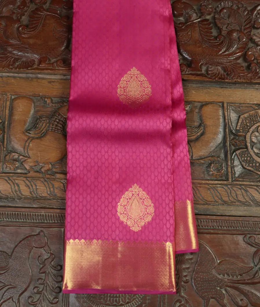 Purple Handwoven Kanjivaram Silk Saree T438308-image