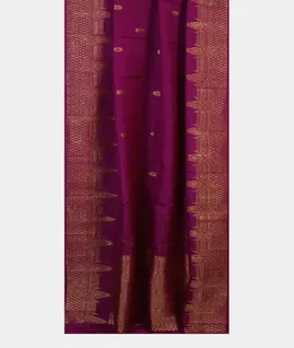 Purple Handwoven Kanjivaram Silk Dupatta T4324522