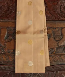 Beige Handwoven Kanjivaram Silk Dupatta T3501681