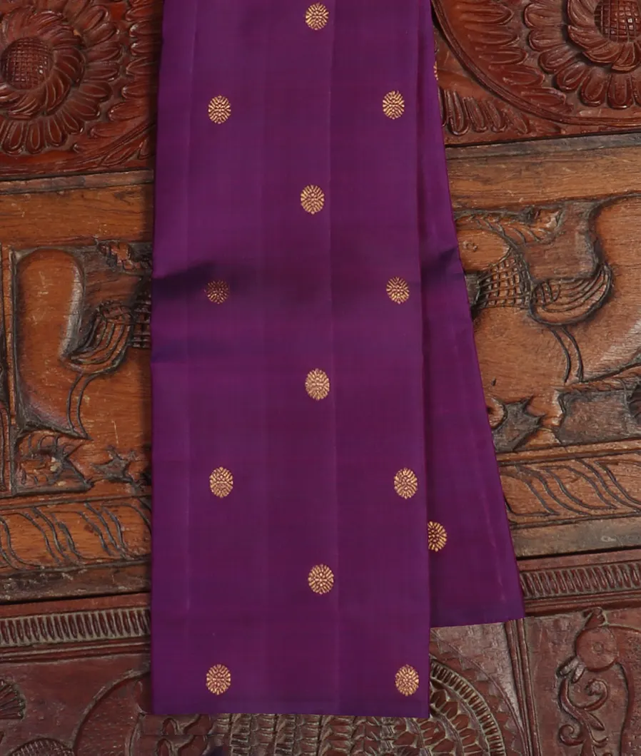 Purple Handwoven Kanjivaram Silk Dupatta T459282-image