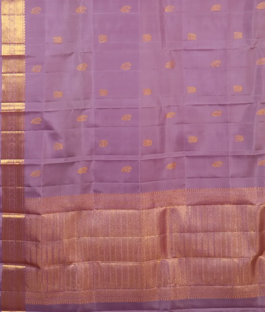 Lavender Handwoven Kanjivaram Silk Dupatta T4592613