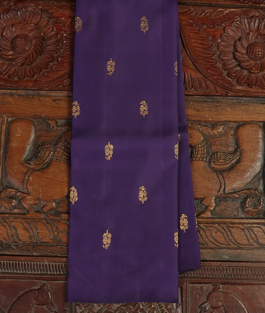 Purple Handwoven Kanjivaram Silk Dupatta T419810-image