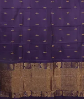 Purple Handwoven Kanjivaram Silk Dupatta T4198103