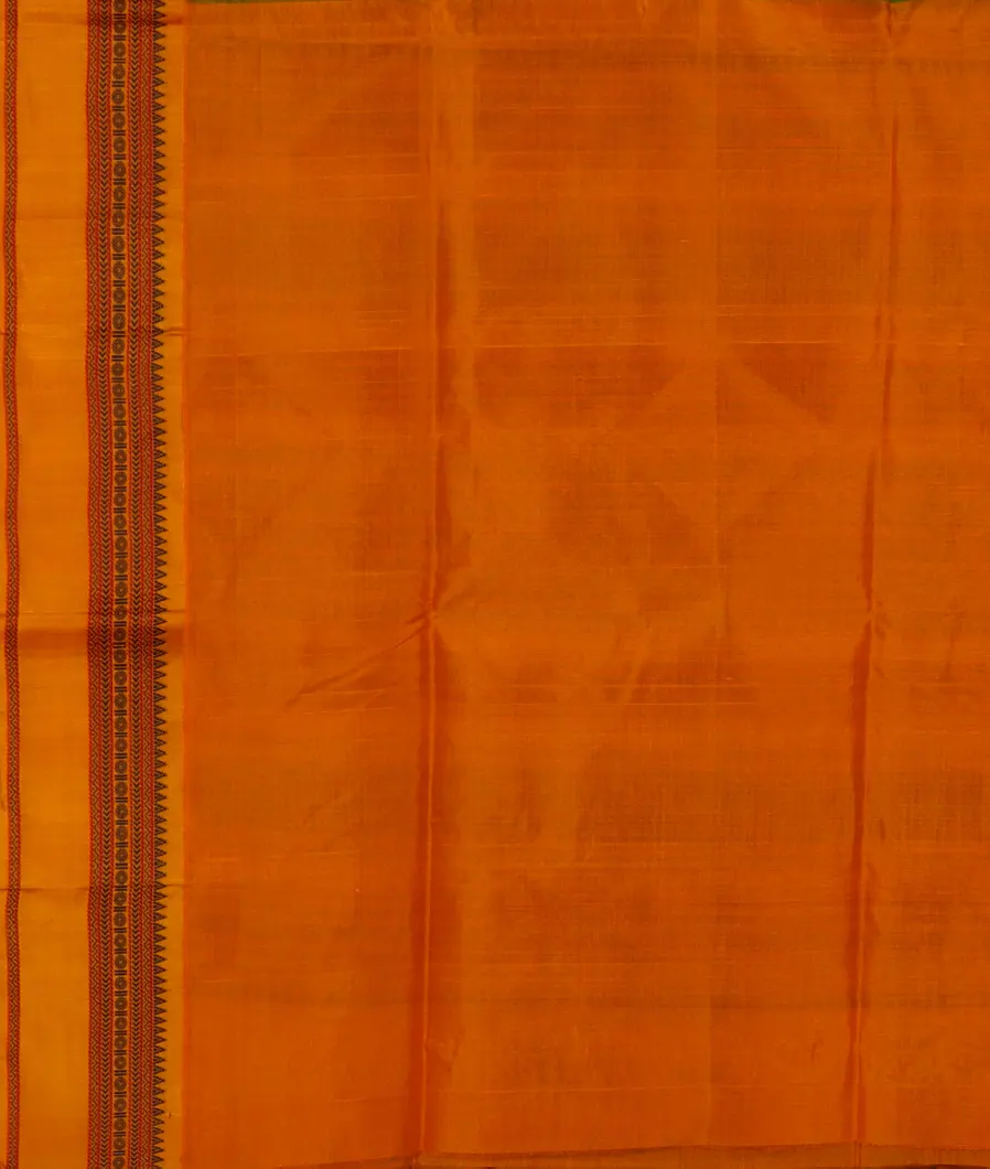 Bottle Green Silk Cotton Saree T4602323