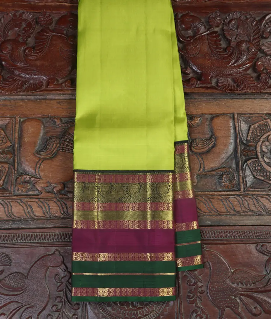 Green Handwoven Kanjivaram Silk Saree T427454-image