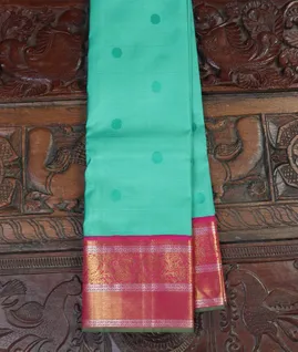 Blue Handwoven Kanjivaram Silk Saree T4372001