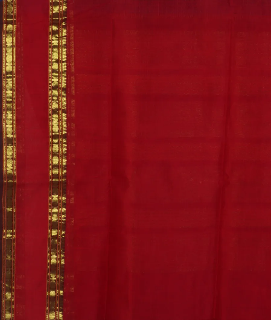 Blue Silk Cotton Saree T4341113